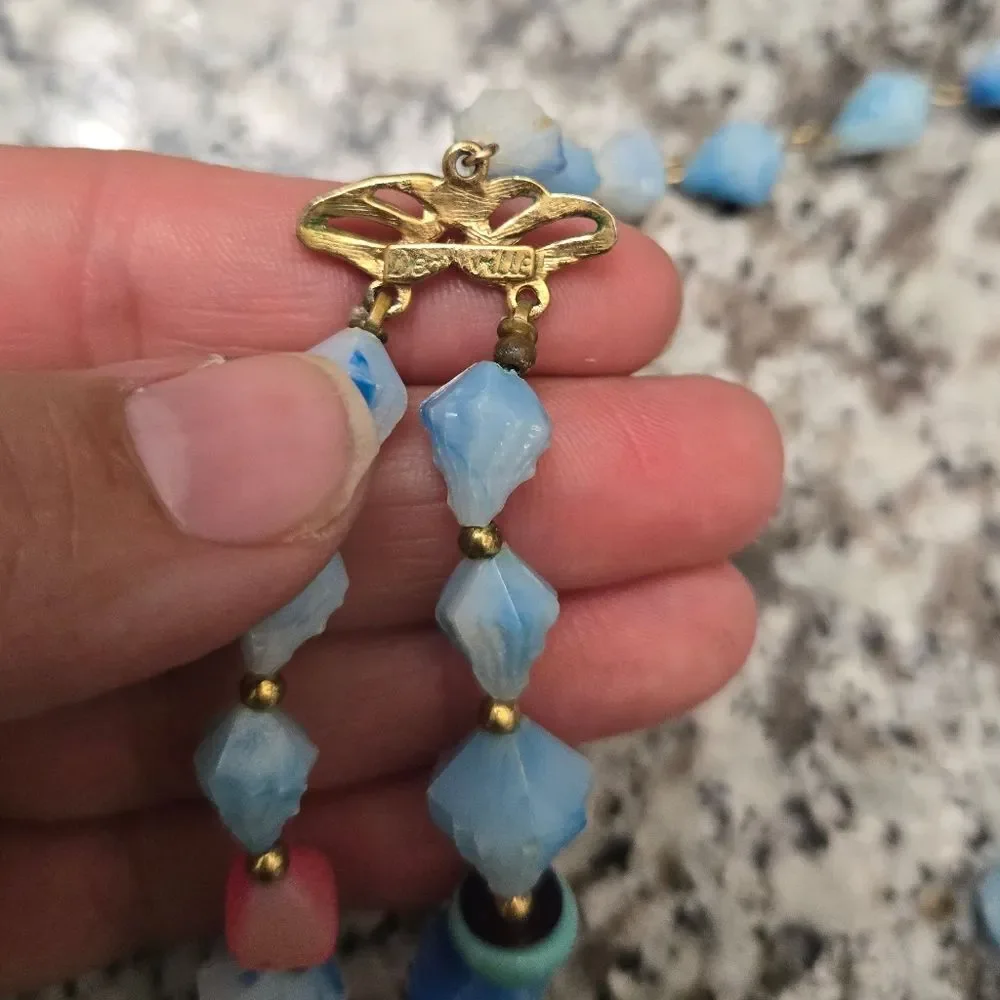Deauville Double-Strand Beaded Choker rare find Vintage!!!